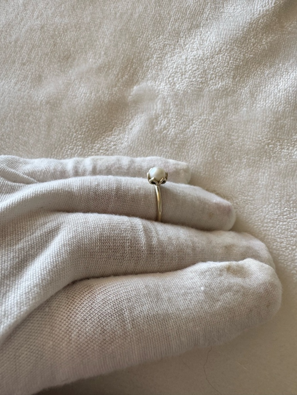 Pandora Sterling Silver Pearl Ring with Decorative Prongs size 6 - Picture 11 of 14